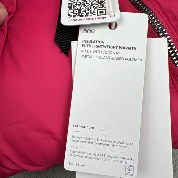 NEW Obermeyer Isla Jacket Teen Girl's Small Size 8 Pink Puffer‎ Snow 31101 - Picture 10 of 13